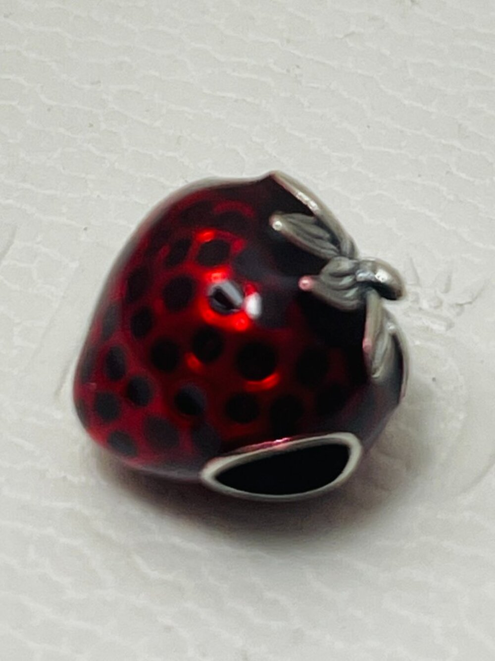 Summer Fruit Red Strawberry Pandora charm for pendant & bracelet FIFA Soccer